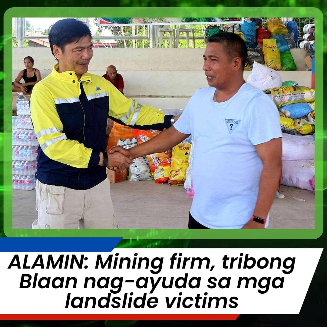 Mga Blaan, 2 kumpanya nag-ayuda sa lanslide victims