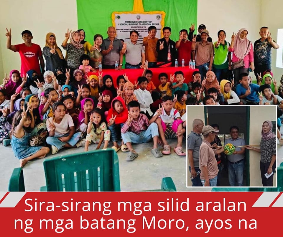 Mga sirang silid aralan sa isang Moro area, ayos na!