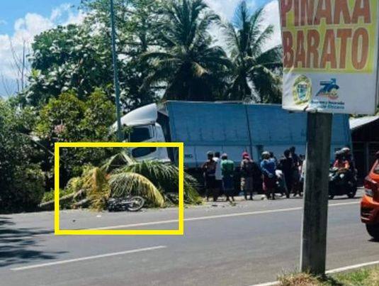 Mag-inang motorista sapol ng truck, patay