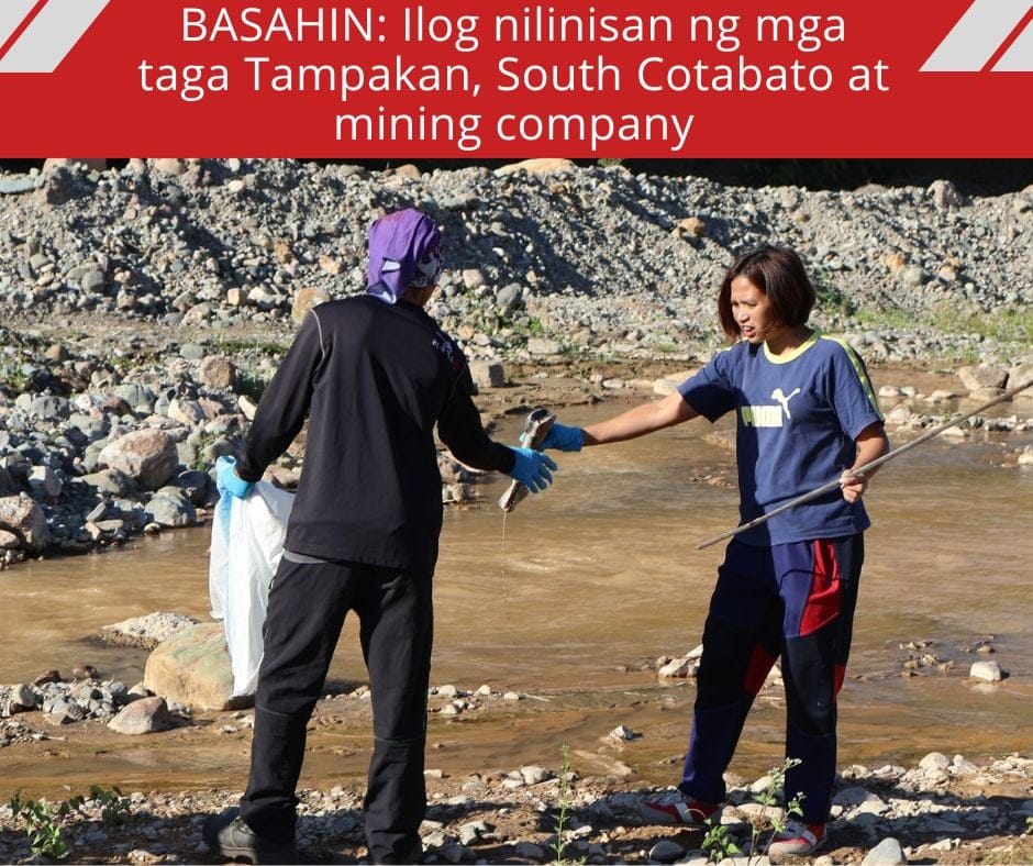 Ilog sa Tampakan, South Cotabato nilinis ng mga residente