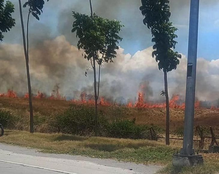 Malawak na grassfire sa General Santos City