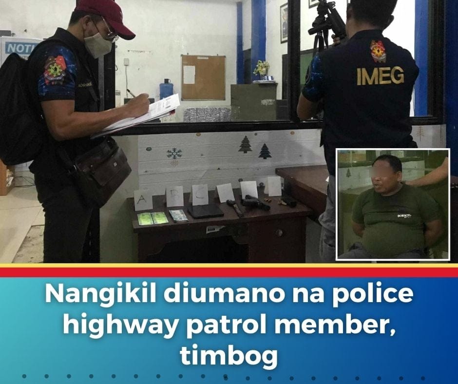 Nangikil diumano na police highway patrol member, timbog