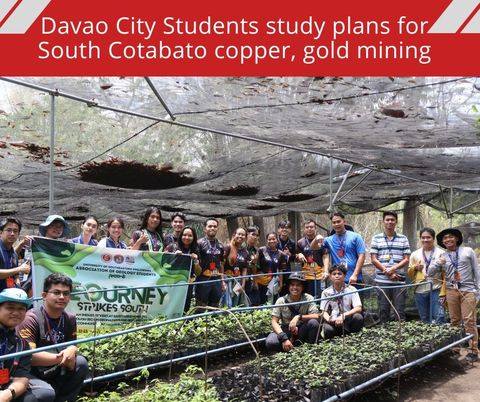 Davao City Students study plans for South Cotabato copper, gold mining