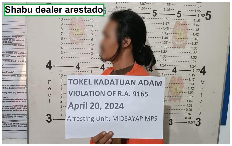 Shabu dealer na taga labas, arestado sa Midsayap, Cotabato
