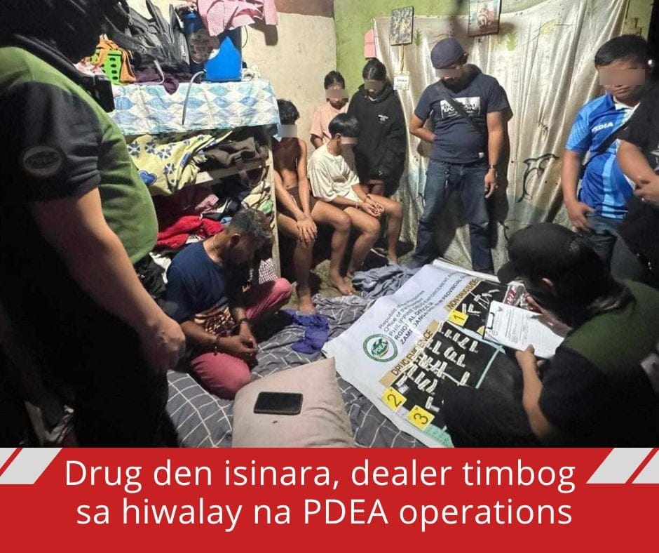 Drug den isinara, dealer timbog sa  hiwalay na PDEA operations