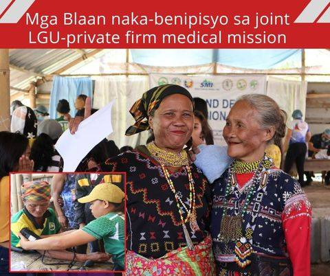 Mga Blaan naka-benipisyo sa joint LGU-private firm medical mission