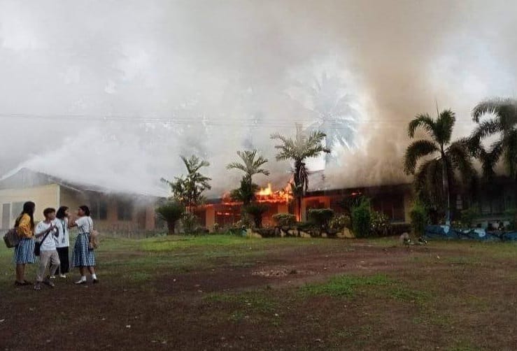 Sunog sa school campus sa Guipos, Zamboanga del Sur