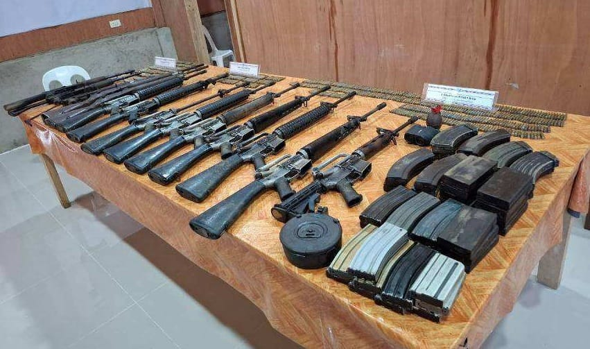 14 combat rifles ng NPA sa Bukidnon, nakumpiska