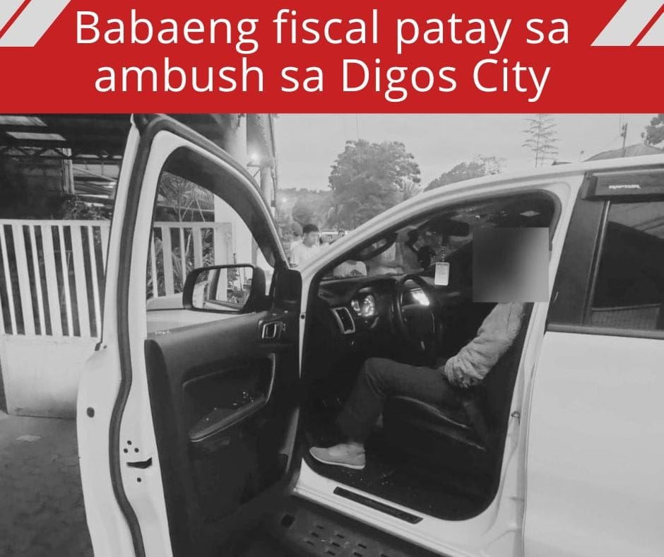 Babaeng fiscal patay sa ambush sa Digos City