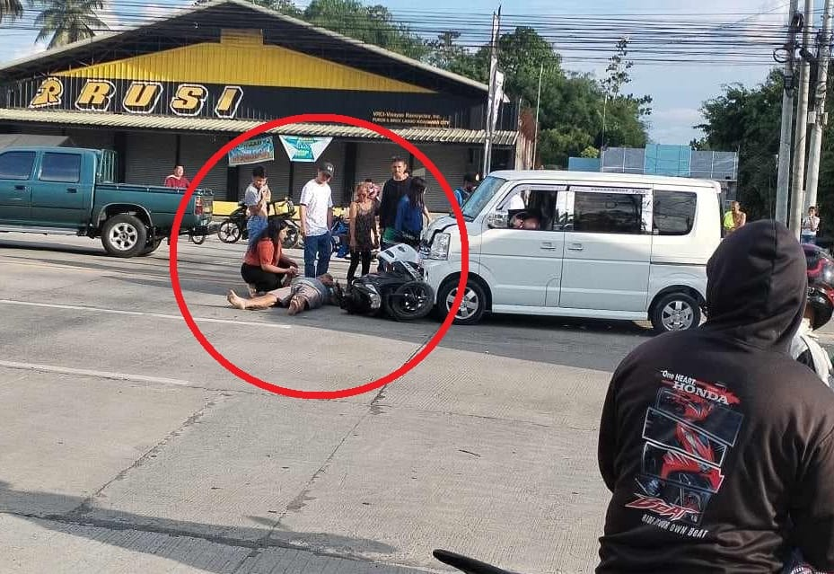 Salpukan ng motorsiklo at minivan sa Kidapawan City