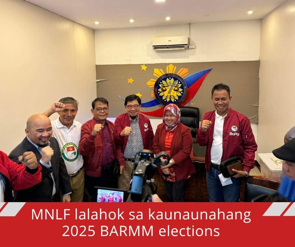 MNLF lalahok sa kaunaunahang 2025 BARMM elections