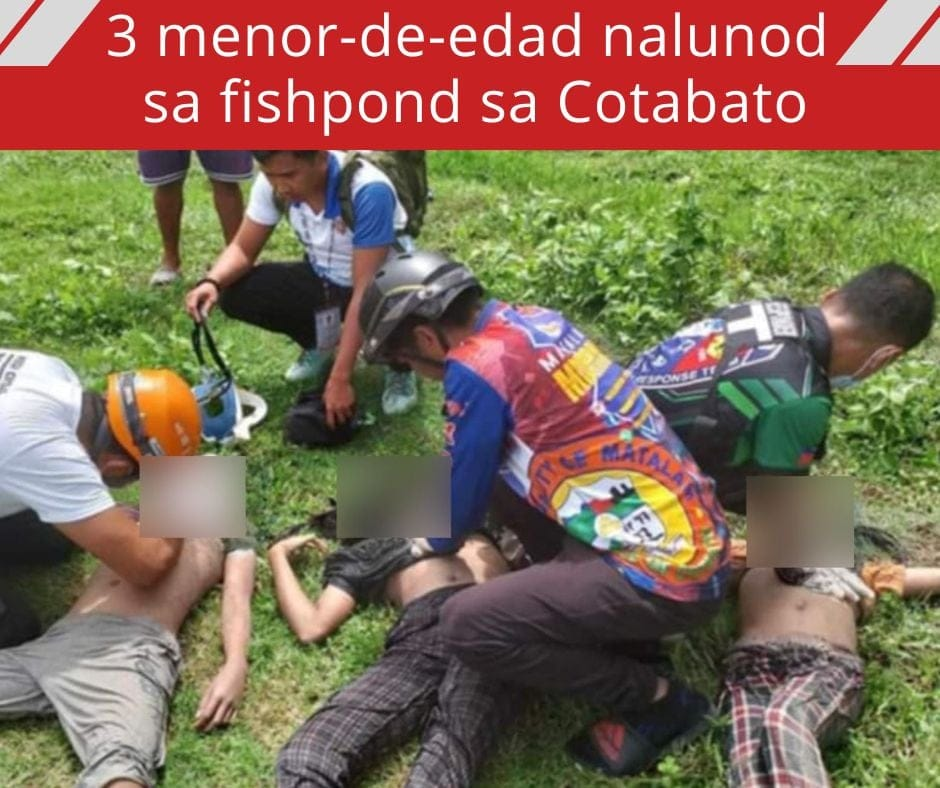 3 menor-de-edad nalunod sa fishpond sa Cotabato