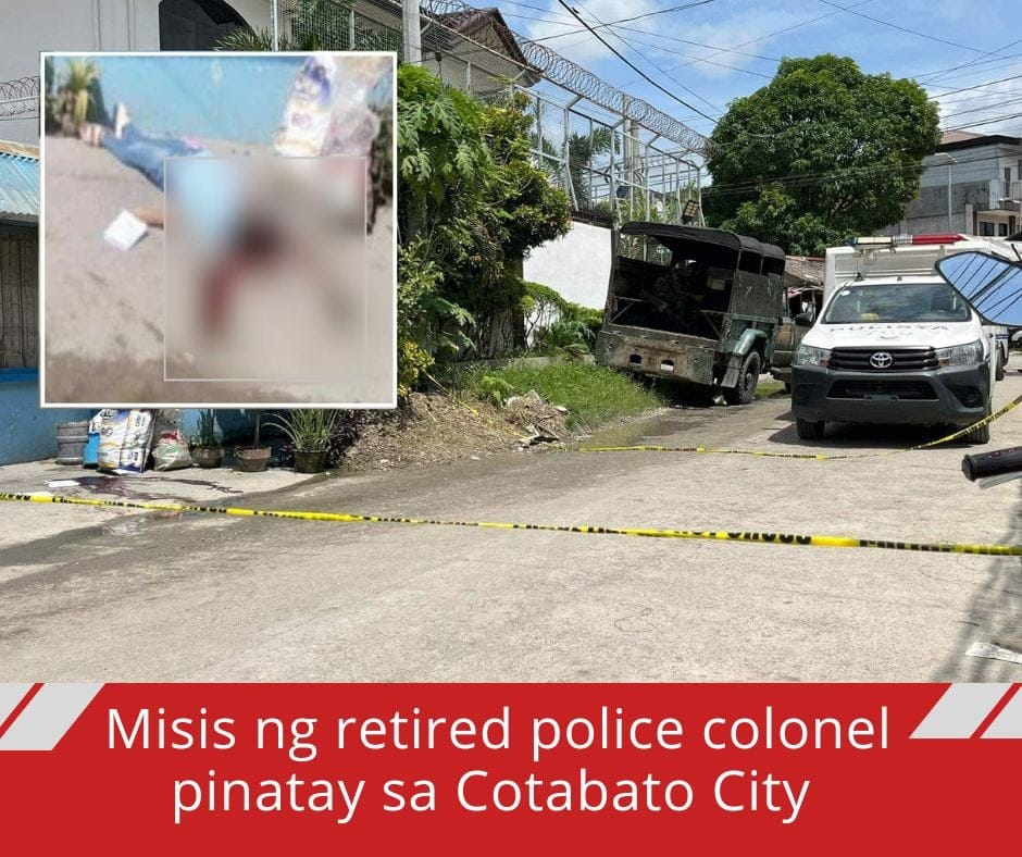Misis ng retired police colonel pinatay sa Cotabato City