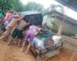 Sirang kalsada sa Barangay Rifao sa Upi, Maguindanao del Norte