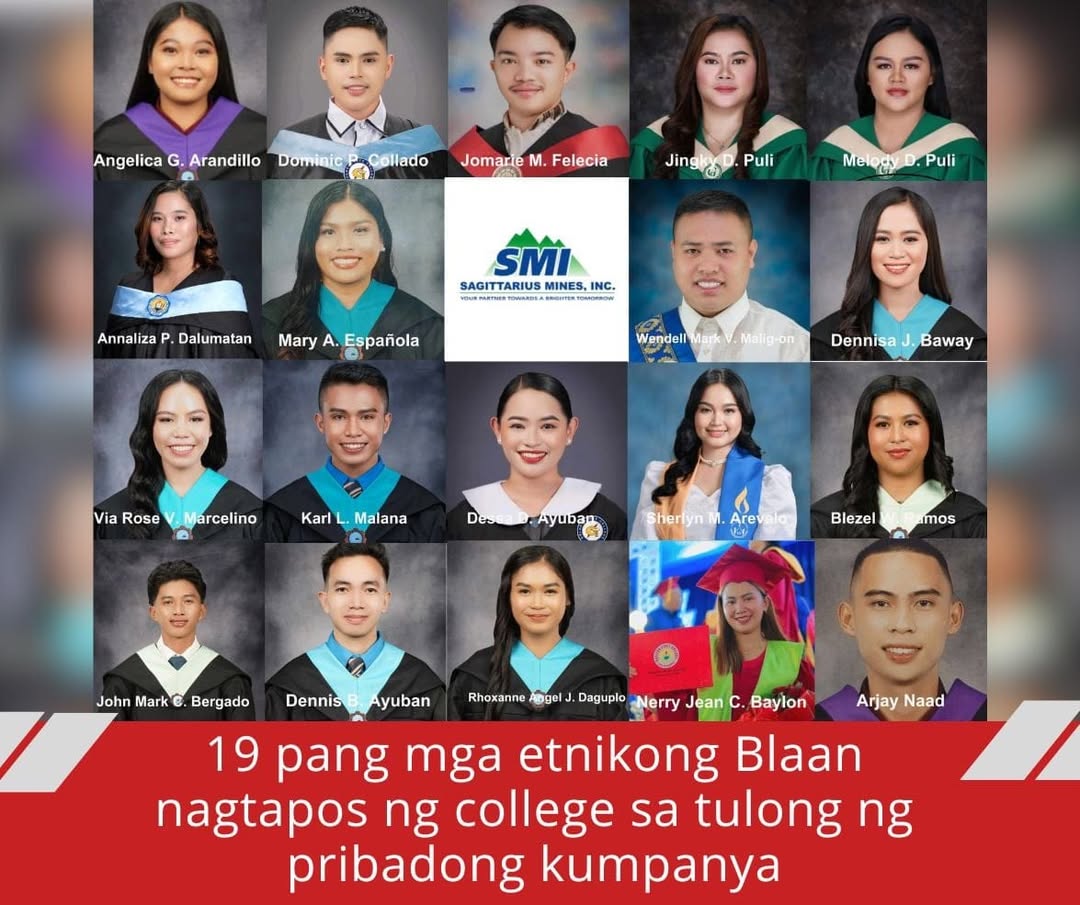 19 pang mga etnikong Blaan nagtapos ng college sa tulong ng pribadong kumpanya