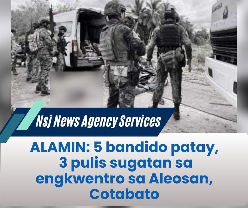 5 bandido patay, 3 SAF sugatan sa bakbakan sa Aleosan, Cotabato